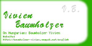 vivien baumholzer business card